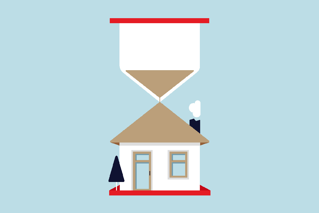 Illustration of an house for an article about paying down mortgage faster
